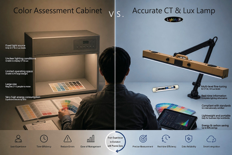Color Assessment Color Matching Light 200~800Lux 3000k~6000k CT Accurate CT & Lux Lamp - Portable Model